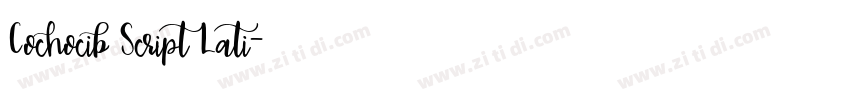 Cochocib Script Lati字体转换